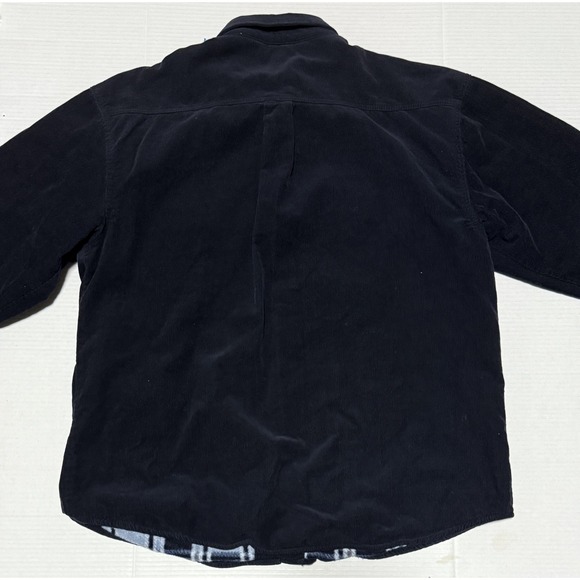 LEVI STRAUSS & CO - Mens XL Navy Blue Corduroy Fleece Lined Shirt Shacket Jacket - Picture 4 of 6